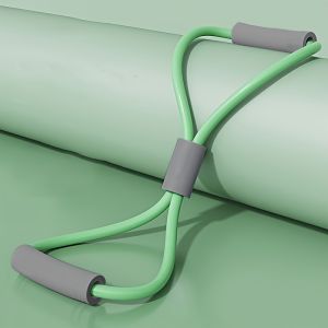 1Pcs Home Gym Elastic Band Portable Fitness Equipment 8 Shape Tension Rope Yoga Resistance Band Shoulder Opening Chest Expander