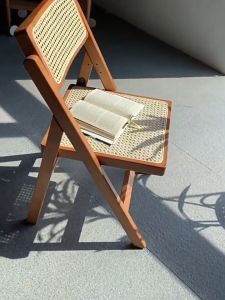 【พนักพิงปรับระดับได้】เก้าอี้ไม้พับได้ เก้าอี้ไม้ เก้าอี้ทานข้าว โต๊ะรับประทานอาหารและเก้าอี้ไม้