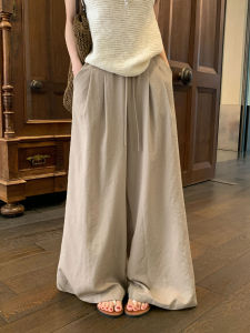 Relaxed Fit Wide Leg High Waist Trousers