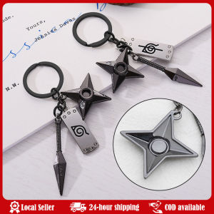 Narutos Anime Kunai Shuriken Konoha Ninja Keychain for Car Keys Bag Backpack Trinkets Keyring Accessories Women Jewelry Men Gift New Anime Keychain Naruto Kunai Weapon Modle Keyrings Konoha Symbol Akatsuki Pendant Key Chains Car Bag Keyfob Trinket Fans