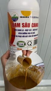 1 Lít Phân bón lá ĐẠM SÂU CANXI - Dinh dưỡng cho cây mập thân xanh lá bổ sung humic vi lượng