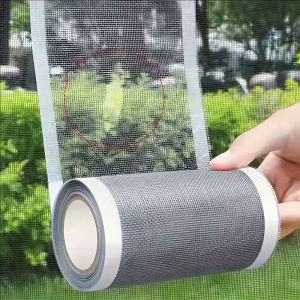 YESPERY 20M 7cm Widen Screen Window Repair Tape Self-adhesive Mosquito Prevention Mesh Cover Floor Drain Strainer Filter Anti Clogging Patch Hair Catcher