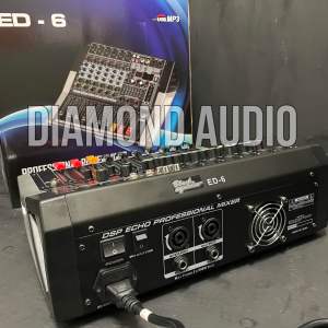 Power mixer 6 channel blackspider ed6 original