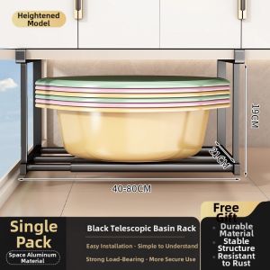 No-drilling Multilayer Face Basin Storage Rack