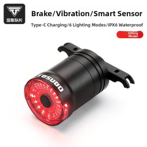 TOSUOD | Smart Brake Sensor Rear Light for MTB/Road Bike Flashing Warning Waterproof Night Riding Light