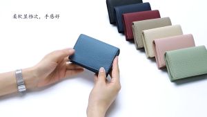 CL-3417 Dompet Lipat Tebal Uang Logam Card Wallet Bahan Kulit Ringan Tipis