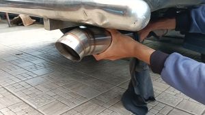 SAVINTA Tailpipe Cumi Darat Mobil Solar Bensin Inlet 25inch Innova Pajero Taft Fortuner Truk
