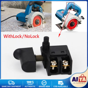 ★Same Day Shipping★ 250V Button Electric Drill Switch Trigger SPST Type Self Rest Speed Black Control Knob Lock on Marble Cutting Machine Planer LZC-Drill-Switch