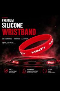 Hilti | HILTI Rubber Wristband Tool Decoration Basketball Sports Wristband Fitness Rubber Wristband