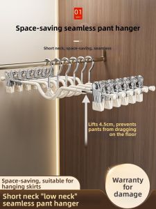 Space-Saving Pants Hangers For Short Garments