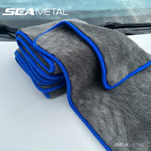 SEAMETAL Thickened Coral Fleece 1200gsm Car Cleaning Towel Super Absorbent Microfiber Cleaning Cloth Home Window Detailing Rag