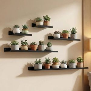 Wall Mounted Metal Shelf