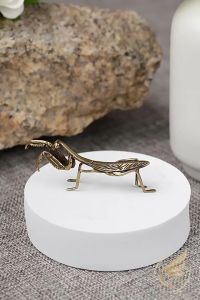 Decor Mini Tượng Bọ Ngựa Rình Mồi Tượng Đồng Nhỏ Trang Trí Tiểu Cảnh Bàn Trà Bằng Đồng Thau - Đồ Đồng Thuận Tâm