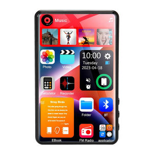 AideeMaster Bluetooth 5.2 Walkman HD MP3 MP4 Player 16GB Loa Tích Hợp Màn Hình Cảm Ứng Đầy Đủ 4.0 Inch Với Chức Năng Radio FM Và Ebook