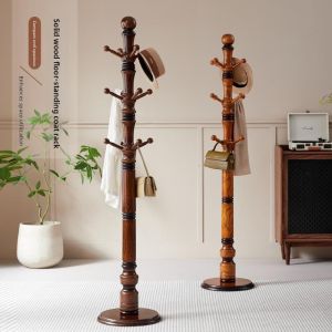 MEISITEKEKE | High Quality New Chinese Style Coat Rack Solid Wood