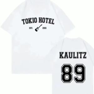 Rock Band Tokyo Hotel Monogram Print T Shirt Summer Street Casual Short Sleeve All-purpose T-shirt Men Women Cool Fashion Tees