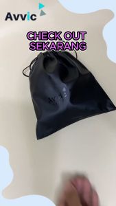 Avvic Audio PU Leather Pouch Headphone Storage Bag Kantong Tempat Penyimpanan TWS Kabel Charger