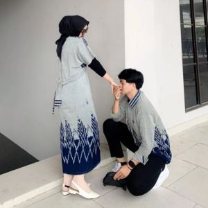 Melani Baju Tenun Couple - Baju Pasangan Serasih