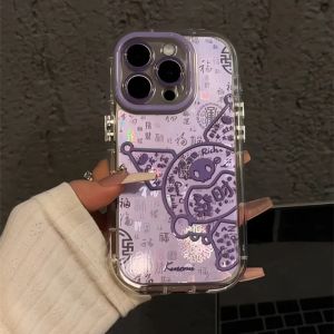 Fengcai Kulo Mi Phone Case Compatible with iPhone 17/16 Promax Bifukai Kitty Apple 15 pro Couple 13/14 INS Style Ultra Popular Protective Cover Small Milk TPU High-End Soft