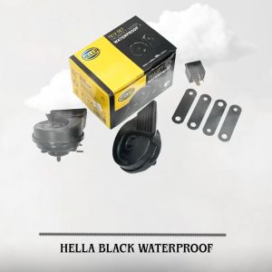 Klakson Hella Black Waterproof Inc Relay Vespa Sprint Primavera Lx S Gts Yamaha Honda Universal