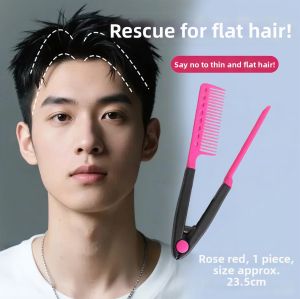 Puffing V-shaped Hair Root Comb Mens Styling Tool