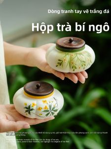 JISU | Sealed Moisture-proof Ceramic Tea Canister for Home Storage Gift