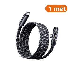 Cáp Sạc Nhanh USB C PD60W Đầu Cắm Góc Vuông 90 Độ Chất Liệu Nylon Dệt Cổng Type C Dành Cho iPhone 15 16 17 Samsung Hỗ Trợ Truyền Dữ Liệu