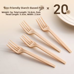 onlycook | Corn Starch Based Eco-friendly Disposal Cutlery Separately Packed