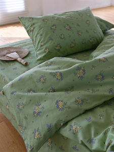 Đồ Dùng Giường Ngủ Bằng Vải Cotton Nguyên Chất 1.8 Giường 2m Cho Ký Túc Xá Sinh Viên Đồ Dùng Giường Ngủ Chất Lượng Cao Cấp Có in Họa Tiết Hoa