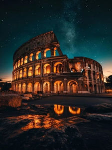 Beautiful Colosseum Starry Night Italy Scene Jigsaw Puzzle 500/1000/1200/2000PCS Mindful Game Stress Relief Decor Gift Frameless