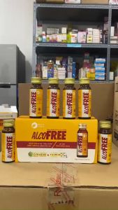 Thực phẩm chức năng mát gan giải rượu AlcoFree hộp 10 chai x 50ml