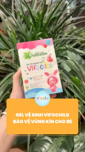 Gel vệ sinh bé Gái Vifochild 150ml Dùng cho trẻ từ sơ sinh Chăm sóc dịu nhẹ vùng nhạy cảm
