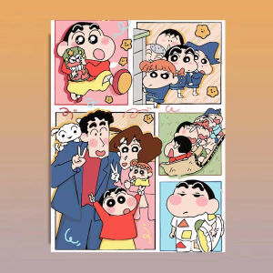 Bandai | Modern Canvas Oil Painting Classic Japan Anime Characters Paint by Numbers for Living Room Bedroom Home Decor Frameless