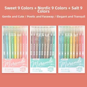 Languo | Morandi Colors Creative Colorful Handwriting Note Pen Set