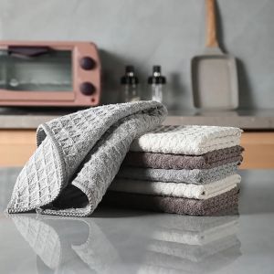 ผ้าเช็ดมือ สไตล์ญี่ปุ่น  ผ้ารังผึ้ง ใช้ในห้องน้ำ ห้องครัว แบบแห้งไว ซับน้ำได้ดี ไม่เหม็นอับ