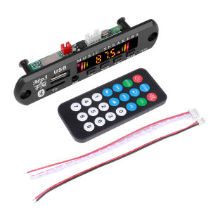 kebidumei | Kebidu 9V 12V Car MP3 WMA Decoder Board Audio MP3 Player USB TF FM Radio Module Wireless Bluetooth 5.0 For Car