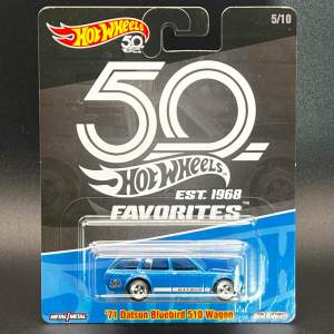 Hot Wheels 50 Favorites Datsun Bluebird 510 Wagon