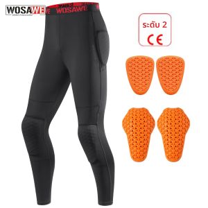 WOSAWE ฤดูร้อน CE1/2 ป้องกันรถจักรยานยนต์แข่งกางเกงผู้ชาย Motocross Off-Road กางเกงสีดําจักรยานเสือภูเขาขี่จักรยาน Moto กางเกง