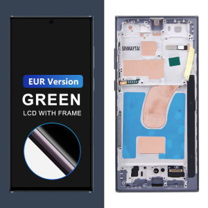 sinmaytai | S23 Ultra Display With Frame Assembly TFT For Samsung S23 Ultra 5G S918B S918U Display Touch Screen Digitizer Replace Parts