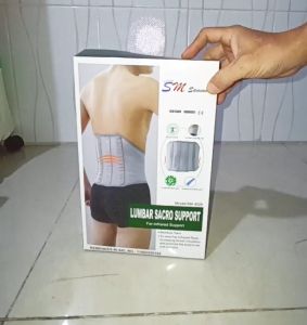 WinneJaya Sammora Korset Lumbar Sacro Support Far Infrared Alat Bantu Penyangga Tulang Punggung Pinggang Lansia Bahan Tebal Dan Nyaman