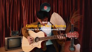 Gitar Akustik Elektrik De Ticco Series Mandalika DTS-01TY-NT Fullset Include Softcase