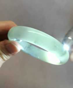 ❤️100% Authentic Brand New Set "A" grade Burmese jade bangle jelly moonlight white grey base Green flacks beautiful exquisite youthful bright lustrous surface natural jade stone appearance best gift idea *Free original authenticated certificate