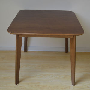 Solid Wood Dining-Table Chair Modern Minimalist Scandinavian Eight-Immortal Table Office Log Small Apartment For Home Dining Table Balcony Casual