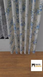 Gorden Jendela Rumah Motif Shaby Sakura Kain Blackout Model 12 Smokering