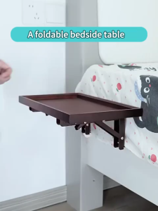 Hanging Bedside Storage Shelf Bedside Tray Floating Furniture Organization Mobile Rack Dormitory