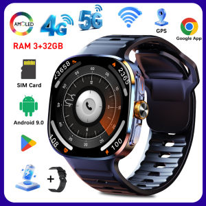 2026 New M99 5G Smartwatch 2.4" AMOLED Screen Rotating Camera SIM & WiFi Support for Standalone Calls GPS Android IOS Smartwatch