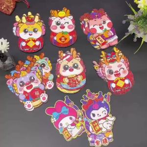 6Pcs/Lot 2025 Sanrio Mymelody Kuromi Chinese New Year Angpao Packet Snake CNY Angpao Envelopes