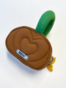 Portable Heart Cake Shape Camera Bag Womens Handbag Rehi Original Small Storage Bag Cute Ins Handbag Casual Leisure Style