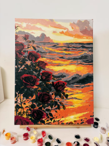 HOYAA Oil Painting by Number with Frame 40X50 30X40 DIY Paint by Numbes Complete Set for Kids Home Decor