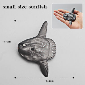 Educational Miniature Marine Sea Animal Model - Simulated Cognitive Solid Sunfish Moon Fish Sufferfish Action Figures for Kids